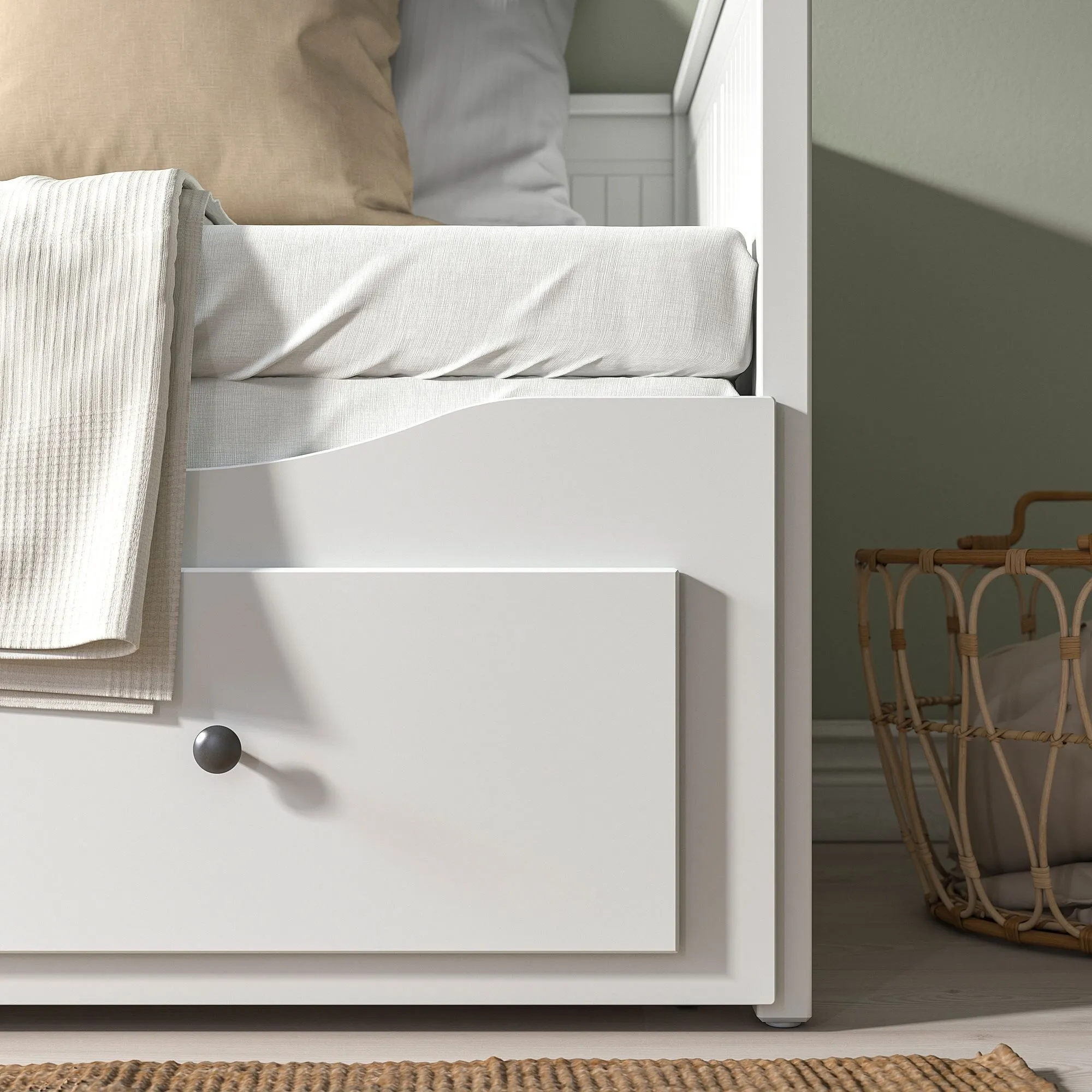 Кровать-кушетка IKEA HEMNES, 80х200 см, белый-2