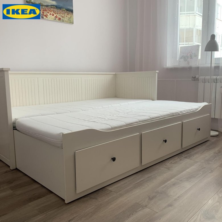 Кушетка IKEA ХЕМНЭС новая-01 Кровать IKEA HEMNES, 80х200- 160 200 см, белый