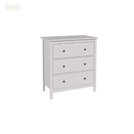 Комод 3 ящика IKEA Сага, 92х51х100 см, Белый
