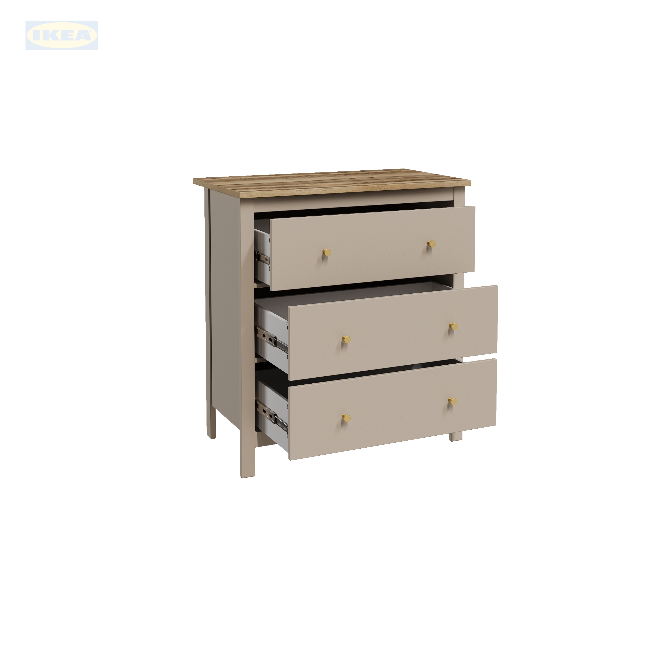Комод 3 ящика IKEA Кашемир-5
