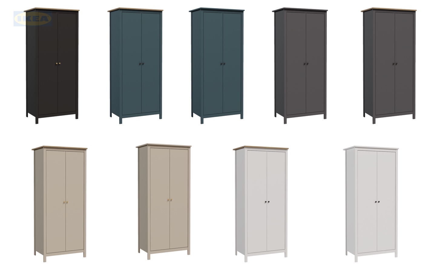 Шкаф IKEA 92х64х215 см, Кашемир-ясень-4
