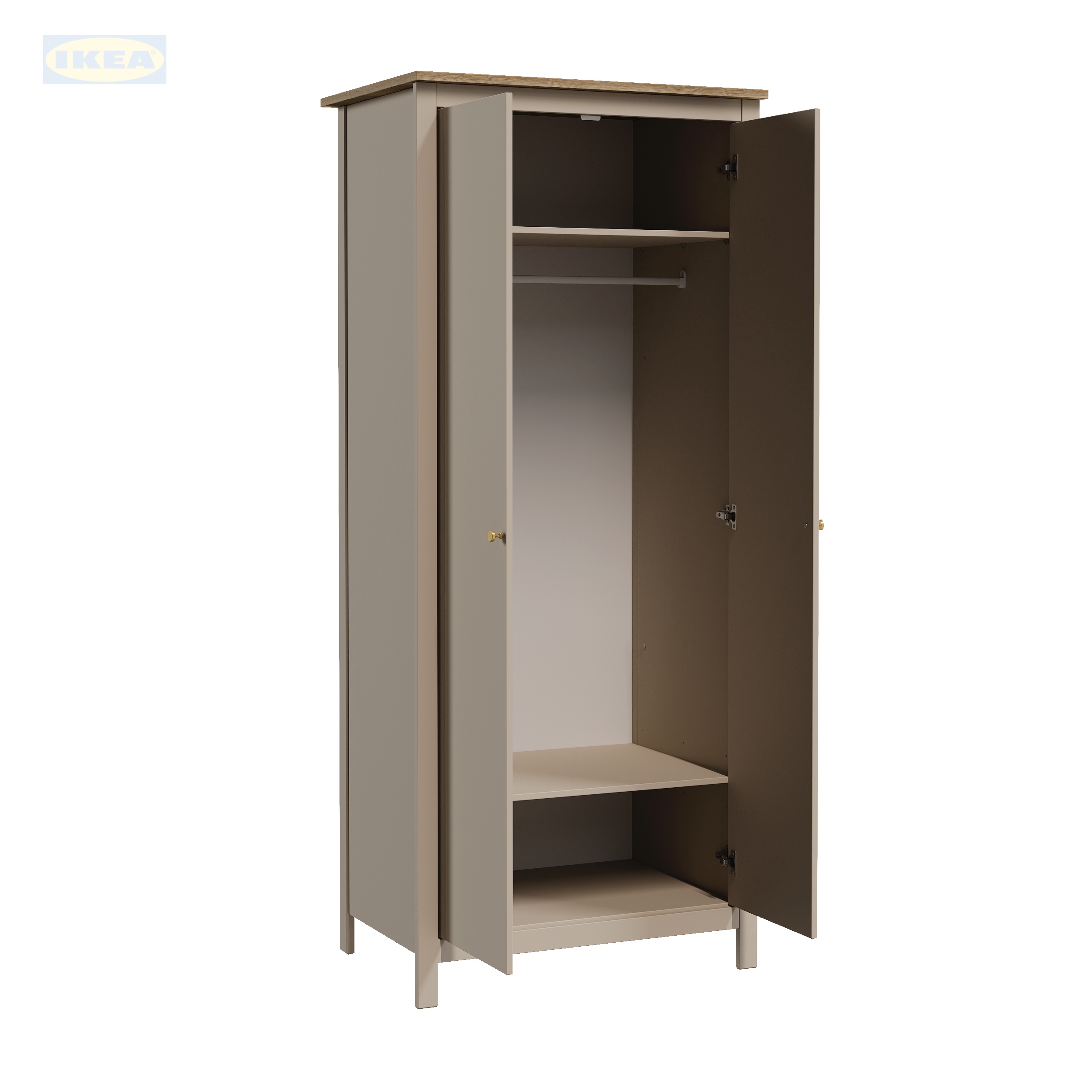 Шкаф IKEA 92х64х215 см, Кашемир-ясень-7