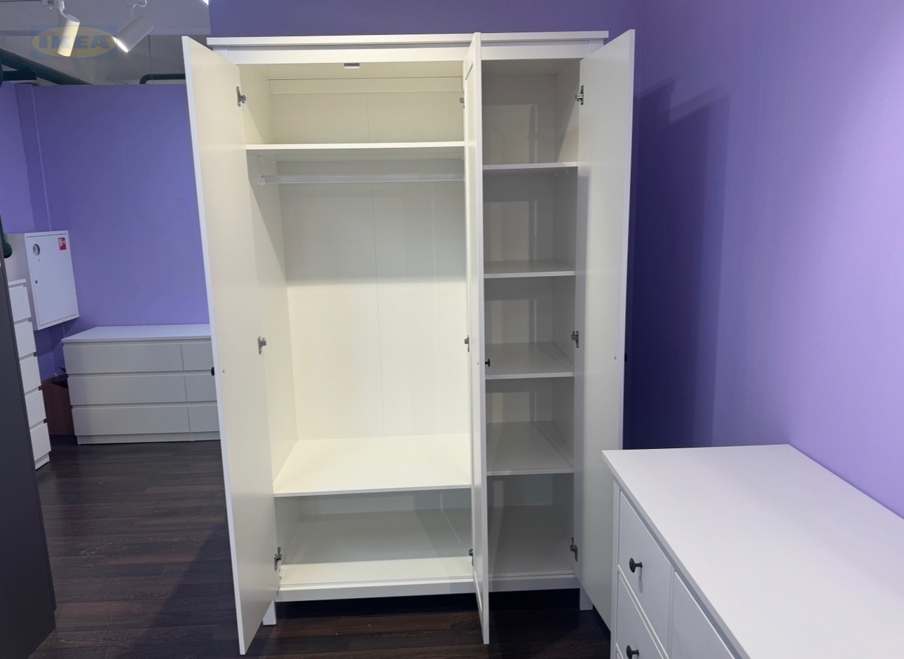 Шкаф распашной IKEA Белый-2