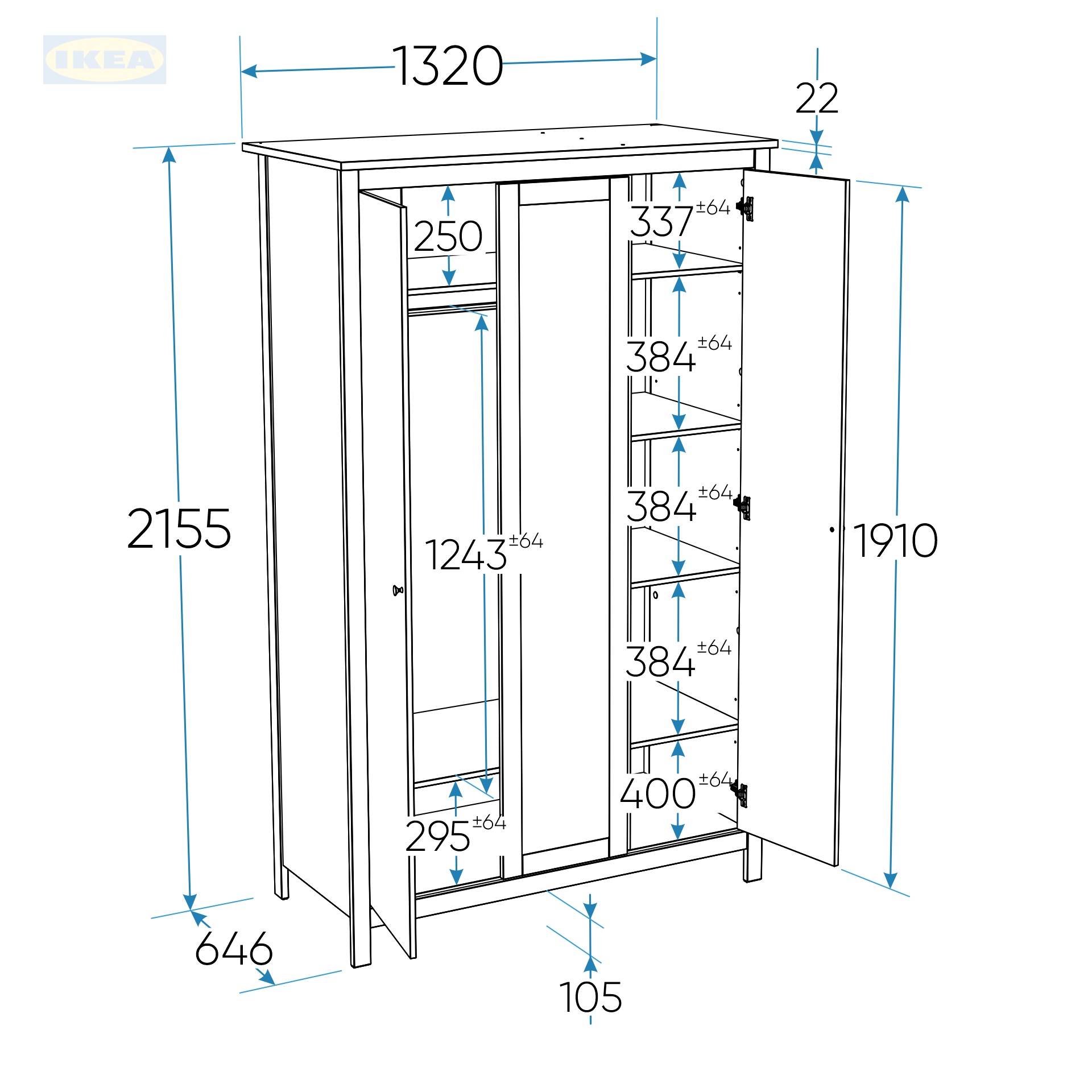 Шкаф распашной IKEA Белый-ясень-4