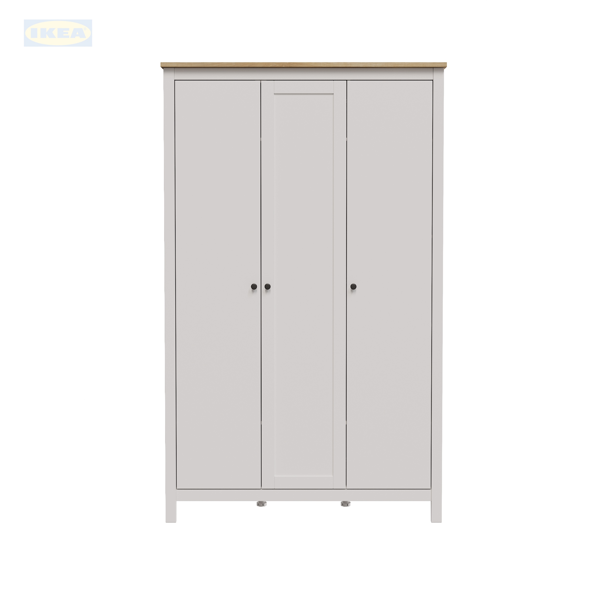 Шкаф распашной IKEA Белый-ясень-5