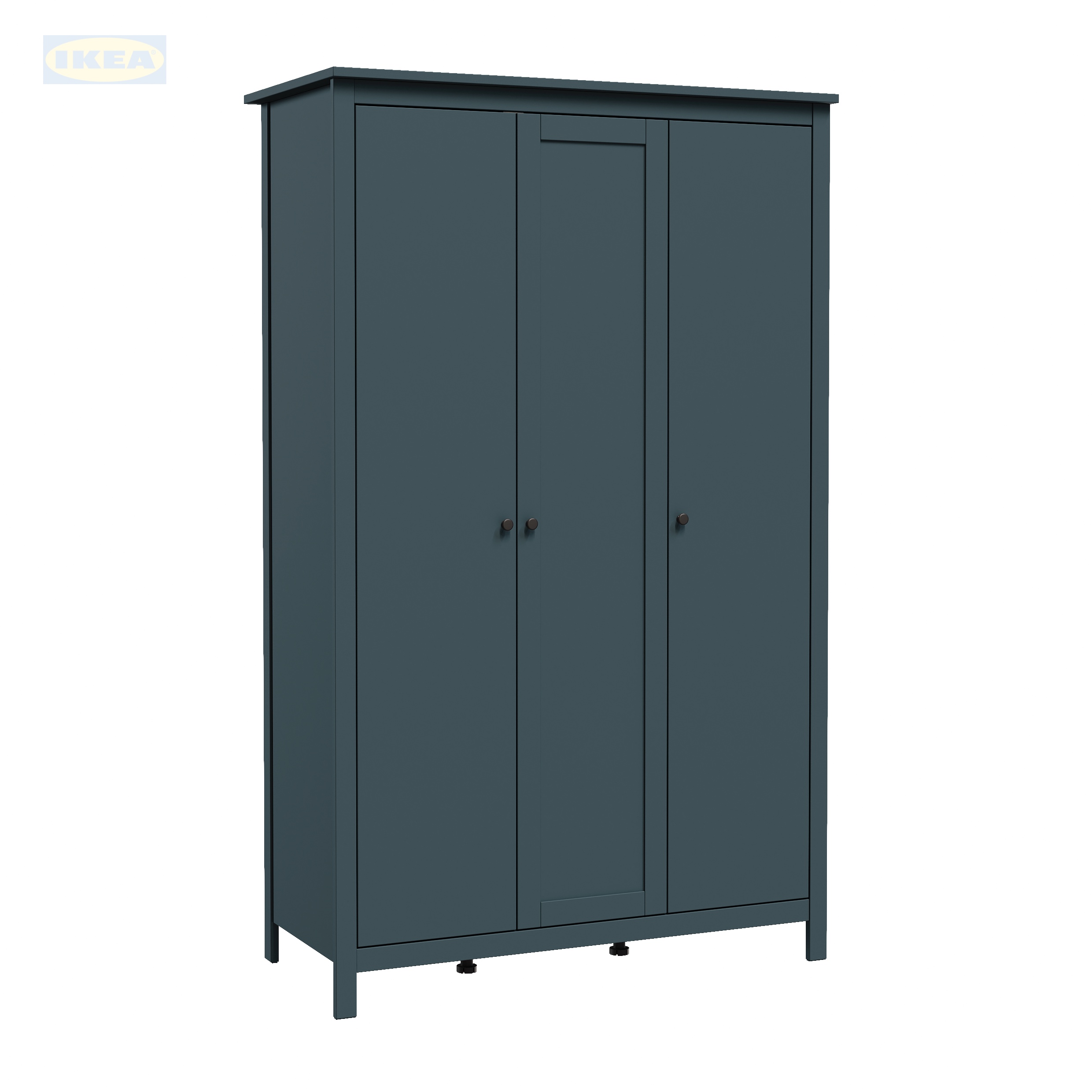 Шкаф распашной IKEA Сага, 3 двери, 132х64х215 см, Бирюзовый-08 Шкаф распашной IKEA Сага, 3 двери, 132х64х215 см, Бирюзовый