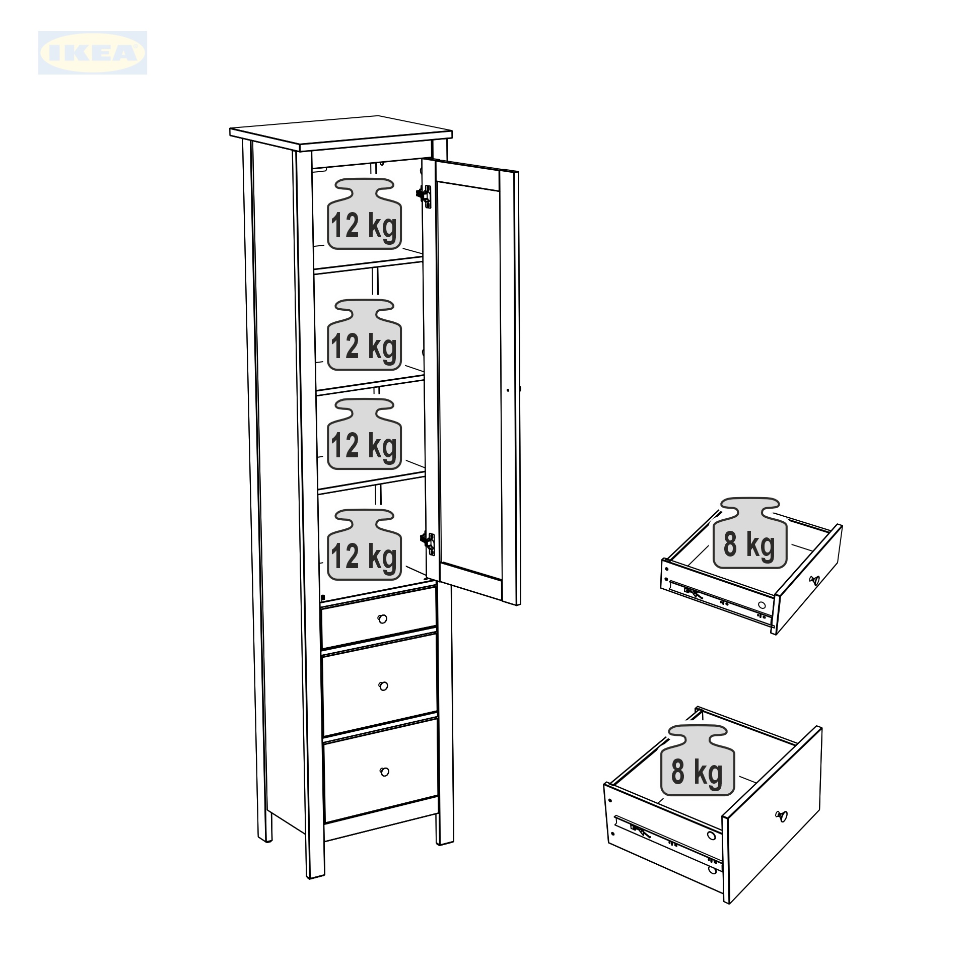 Шкаф с витриной IKEA 50, Кашемир-8