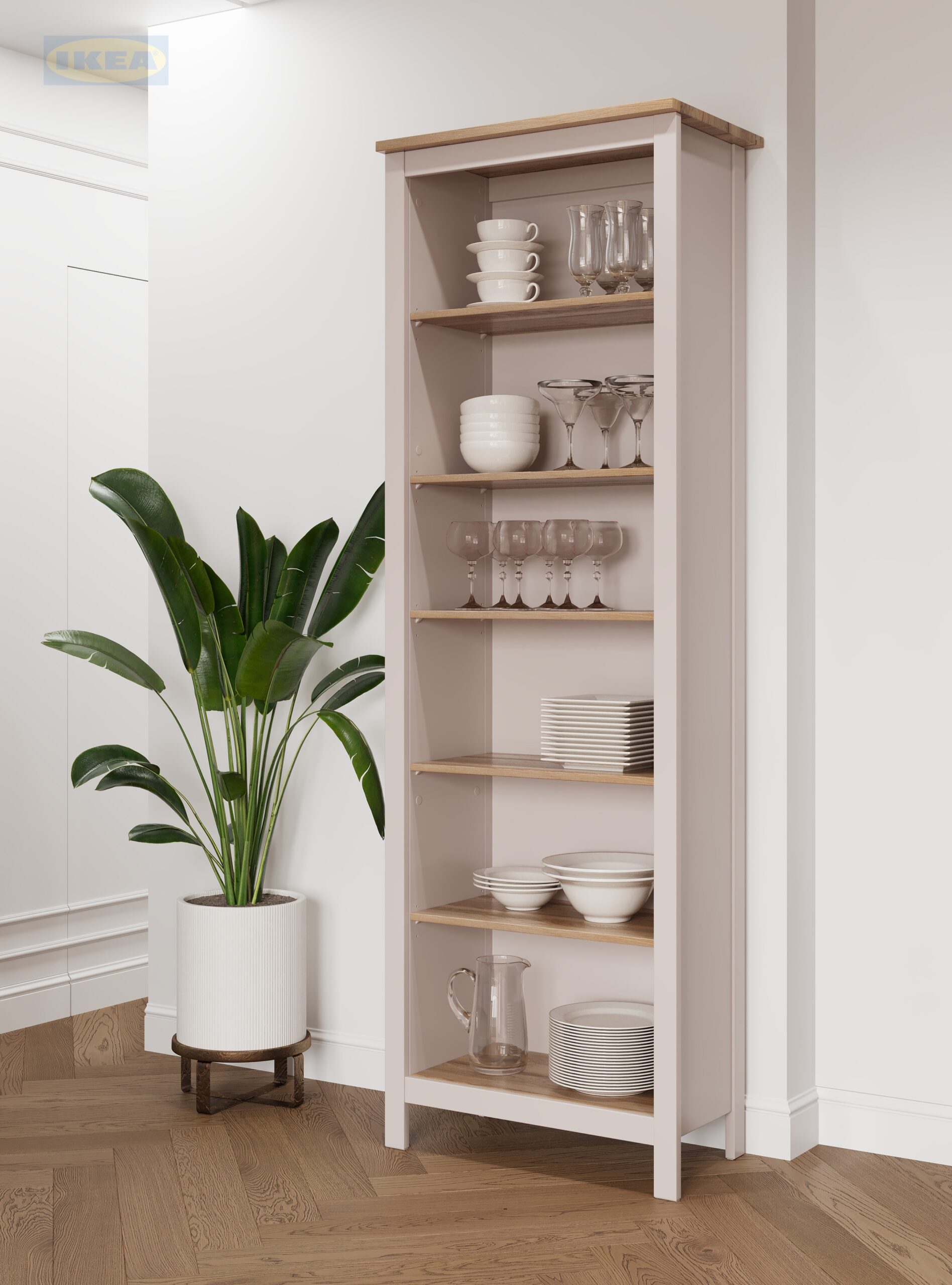 Стеллаж IKEA 70х42х215 см, Кашемир-5