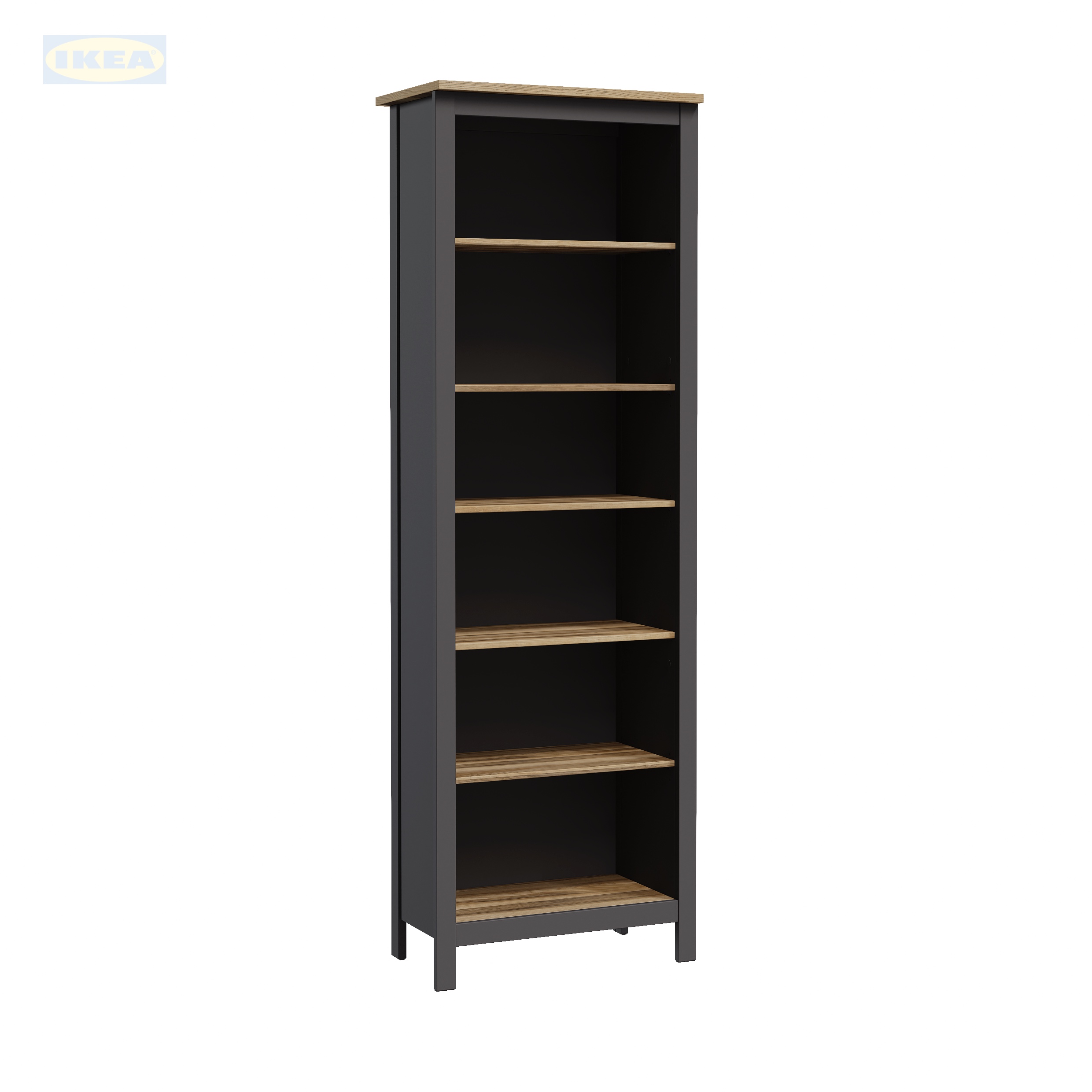 Стеллаж IKEA 70х42х215 см, Серый-ясень-10 Стеллаж IKEA САГА, 70х42х215 см, Серый/ясень